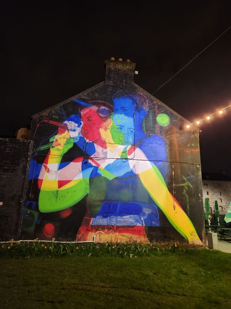 The Dolores mural in central Limerick, by King John’s Castle.